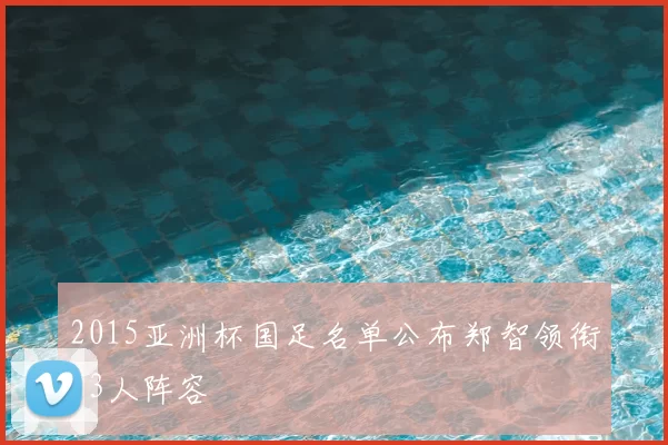 2015亚洲杯国足名单公布郑智领衔23人阵容
